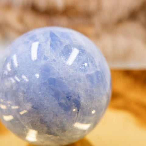 Blue Calcite Sphere 9CM x 0.99KG