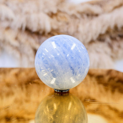 Blue Calcite Sphere 7.5CM x 0.65KG