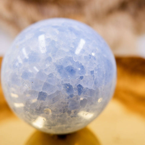 Blue Calcite Sphere 8CM x 0.67KG