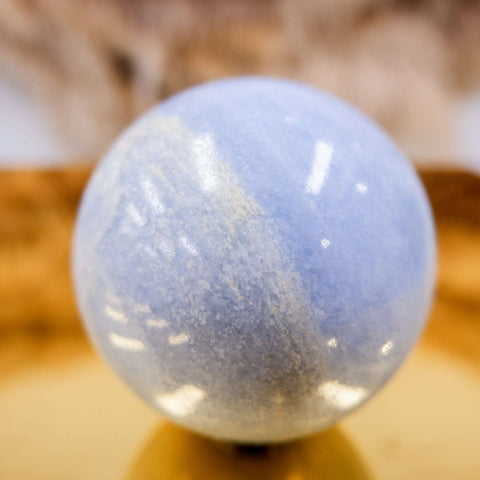 Blue Calcite Sphere 7.5CM x 0.57KG