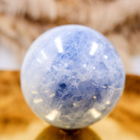 Blue Calcite Sphere 8CM x 0.96KG