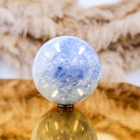 Blue Calcite Sphere 8CM x 0.96KG