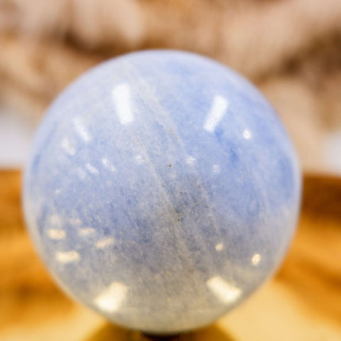 Blue Calcite Sphere 7CM x 0.82KG