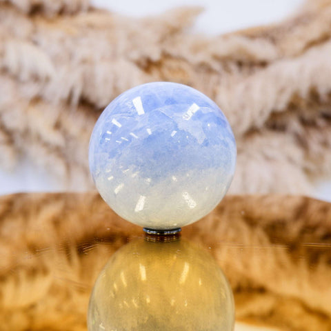 Blue Calcite Sphere 8.5CM x 0.91KG