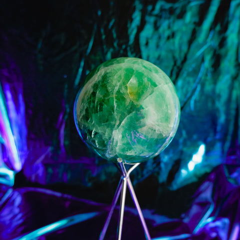 Green Fluorite Sphere