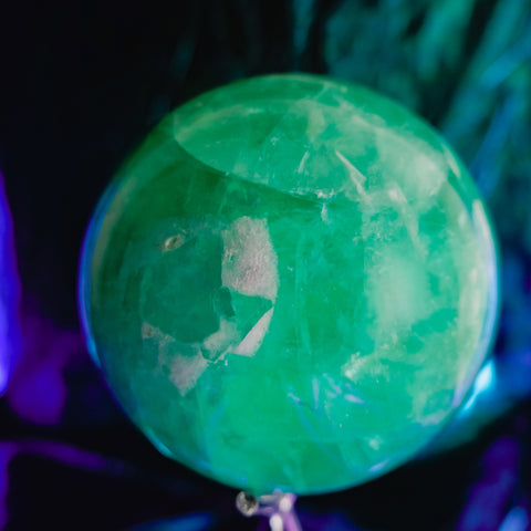 Green Fluorite Sphere