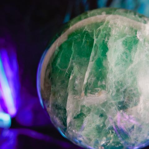 Green Fluorite Sphere