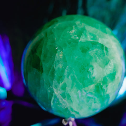 Green Fluorite Sphere