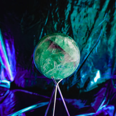 Green Fluorite Sphere