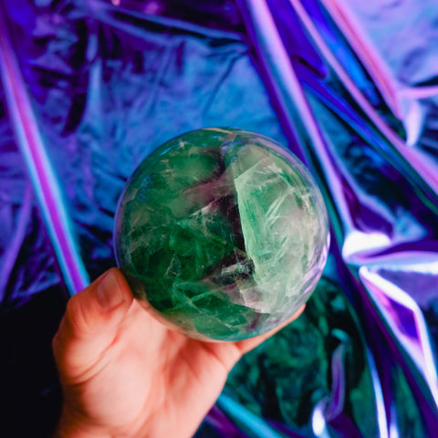 Green Fluorite Sphere