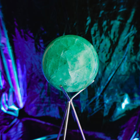 Green Fluorite Sphere