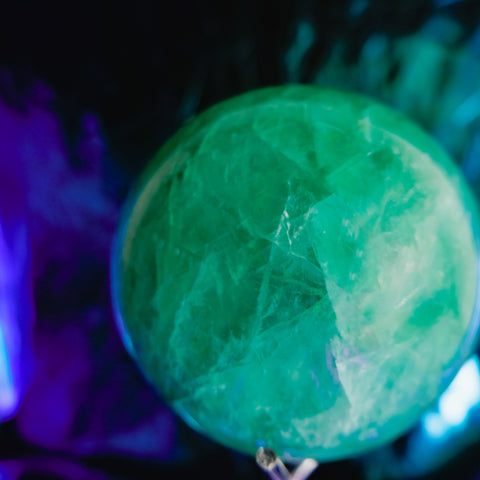 Green Fluorite Sphere