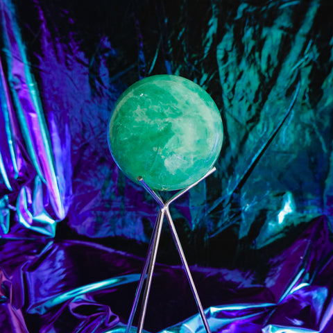 Green Fluorite Sphere