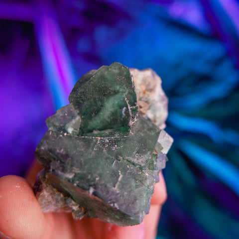 Green Fluorite Cluster