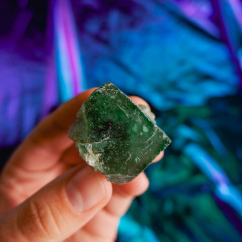 Green Fluorite Cluster