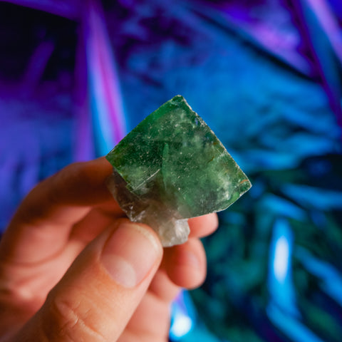 Green Fluorite Cluster