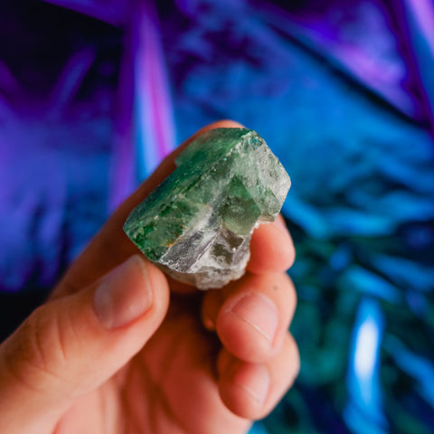 Green Fluorite Cluster