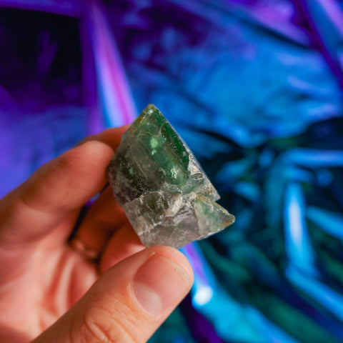 Green Fluorite Cluster