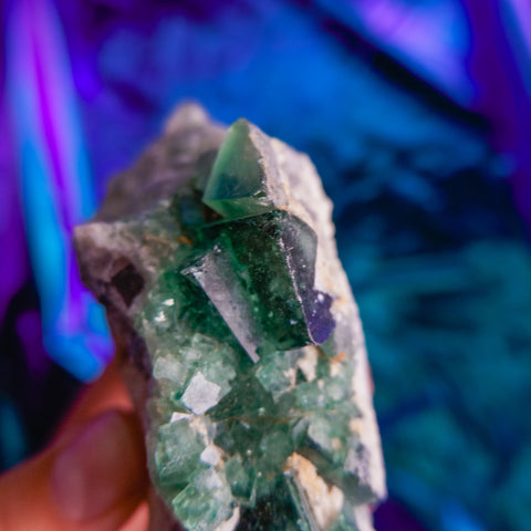 Green Fluorite Cluster