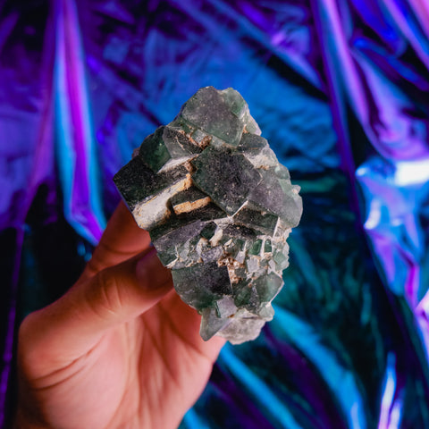 Green Fluorite Cluster