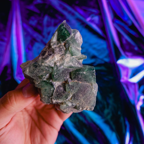 Green Fluorite Cluster