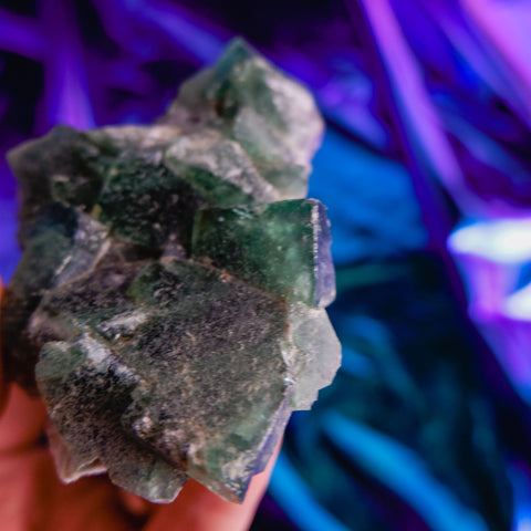 Green Fluorite Cluster