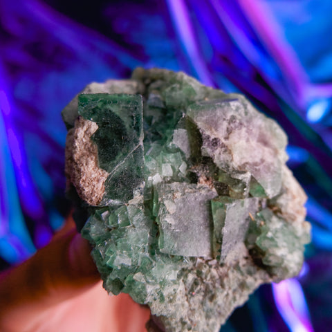 Green Fluorite Cluster