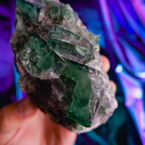 Green Fluorite Cluster