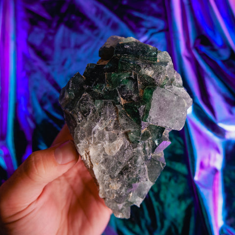 Green Fluorite Cluster