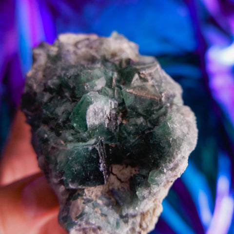 Green Fluorite Cluster