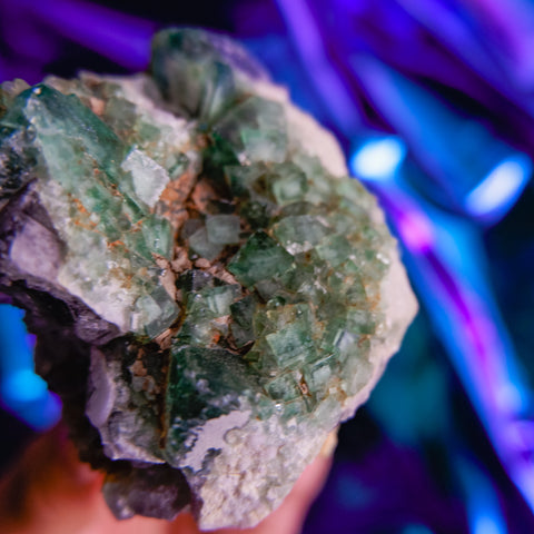 Green Fluorite Cluster