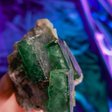 Green Fluorite Cluster