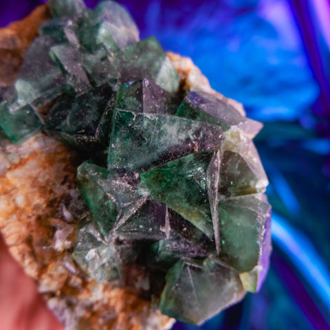 Green Fluorite Cluster