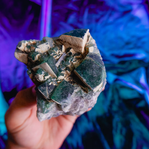 Green Fluorite Cluster