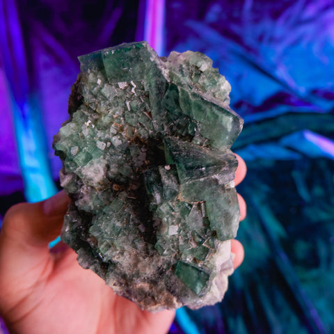 Green Fluorite Cluster