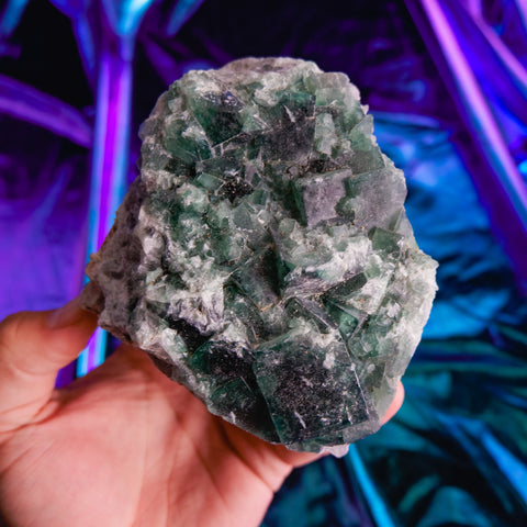 Green Fluorite Cluster