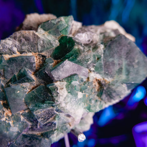 Green Fluorite Cluster