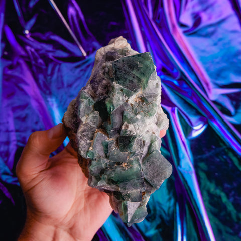 Green Fluorite Cluster