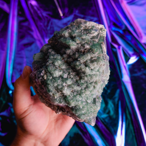 Green Fluorite Cluster