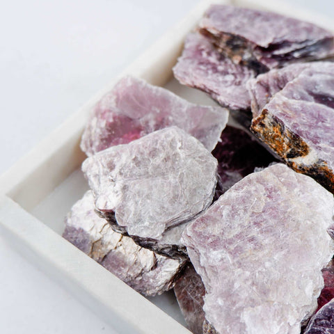 Lepidolite Slab - Crystal & Stone