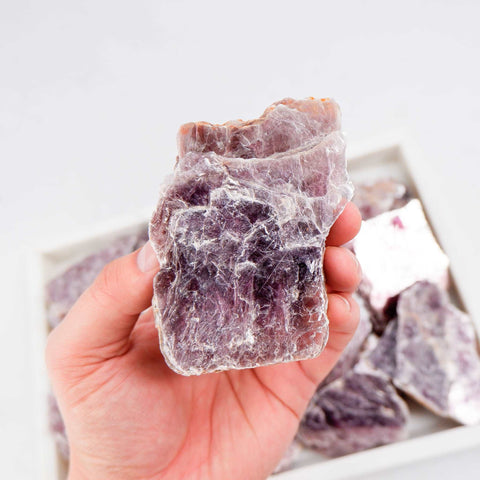 Lepidolite Slab - Crystal & Stone