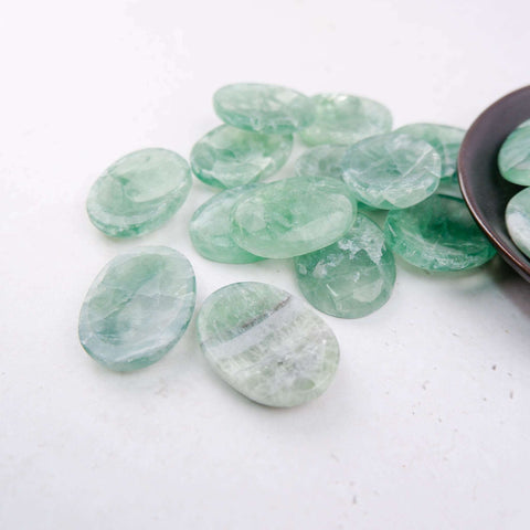 Green Fluorite Worry Stone - Crystal & Stone