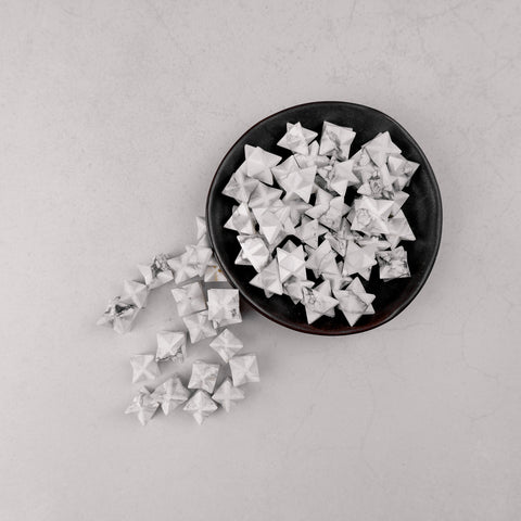 White Howlite Star