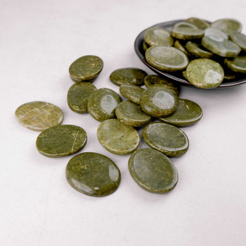 Green Jasper Worry Stone