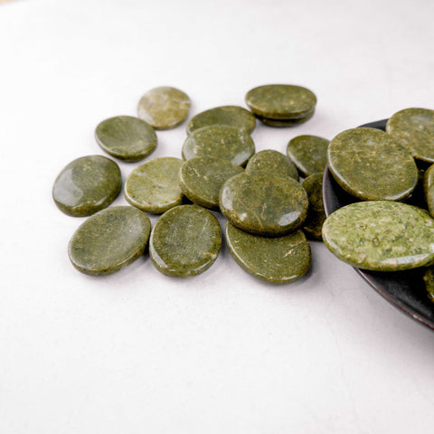 Green Jasper Worry Stone