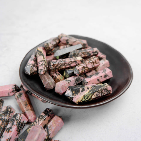 Rhodonite Gridding Double Point