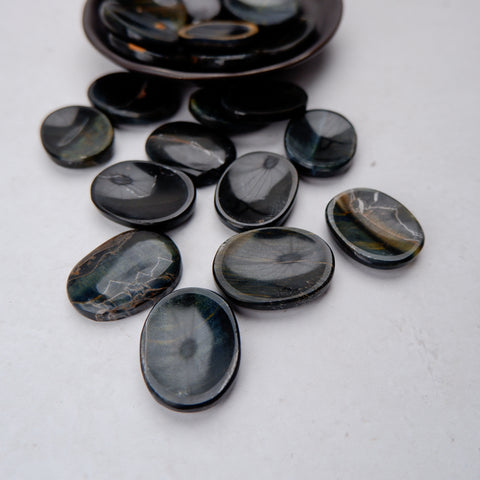 Blue Tigers Eye Worry Stone