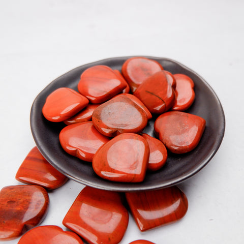 Red Jasper Heart