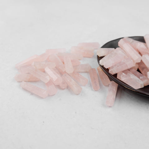 Rose Quartz Gridding Double Point