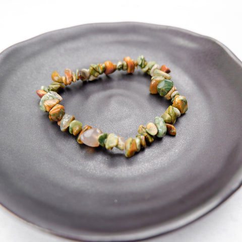 Rainforest Jasper Chip Bracelet